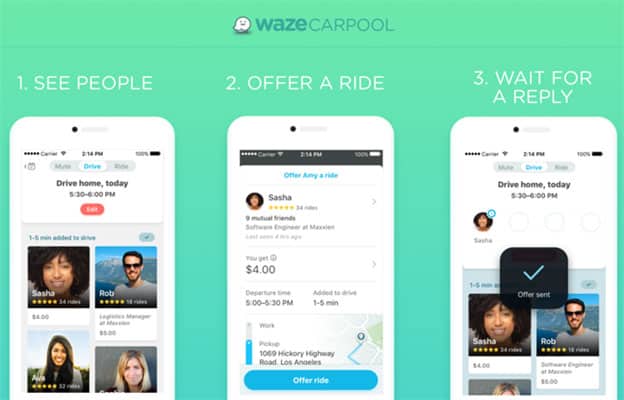 Offering a Waze Carpool Ride