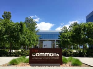 The Commons Sign at the Quad at Discovery Park, Irvine Company Property